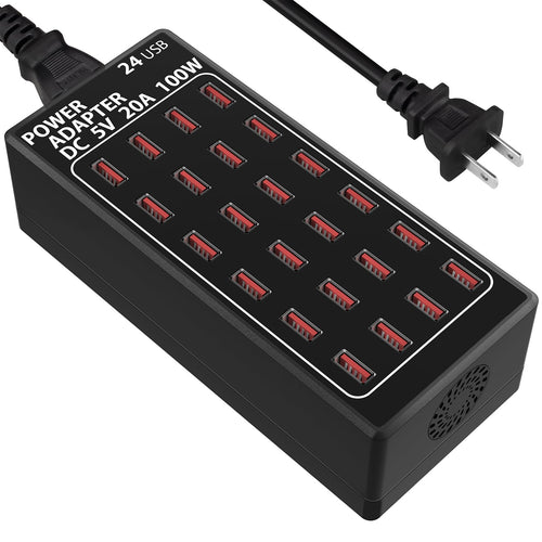 HyperCharge Hub - 24 USB Ports for Multi-Device